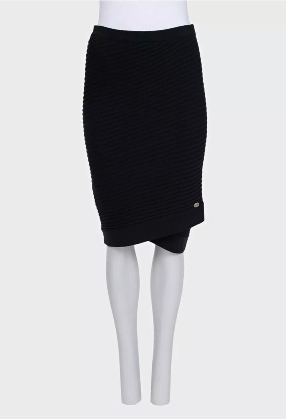 Chanel Black Cashmere Pencil Skirt Sz.40